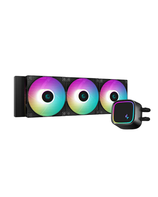 DEEPCOOL LE720 - 360mm All-in-One Liquid Cooling with new High Perfomance aRGB Fans, Intel: LGA1700/1200/1151/1150 /1155, AMD: AM5/AM4, 220W TDP, Hydro Bearing,
