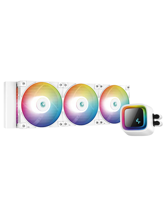 DEEPCOOL LS720 (3x120mm) Premium Liquid & Low Noise Effiency Liquid Cooler - White