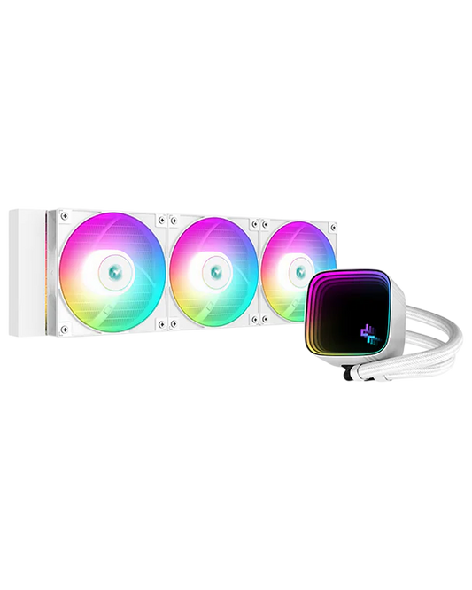 DEEPCOOL LS720 SE ARGB (3x120mm) Premium Liquid & Low Noise Effiency Liquid Cooler - White