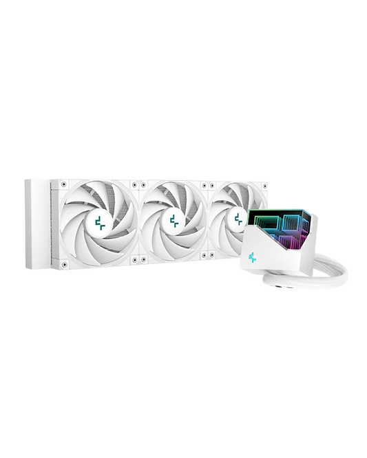 DEEPCOOL LT720 (3x120mm) High-Performance AIO Anti-Leak Technology aRGB Liquid Cooler - white