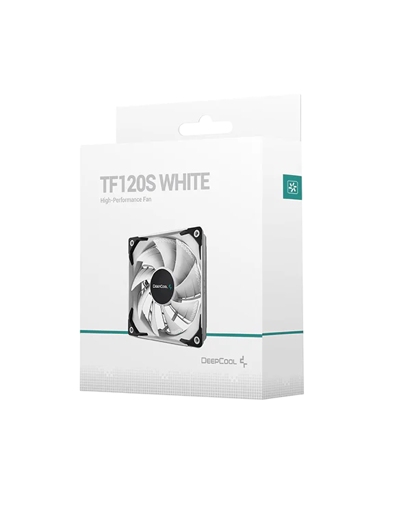 DEEPCOOL TF120S Non LED (1x120mm) Case Fan - white