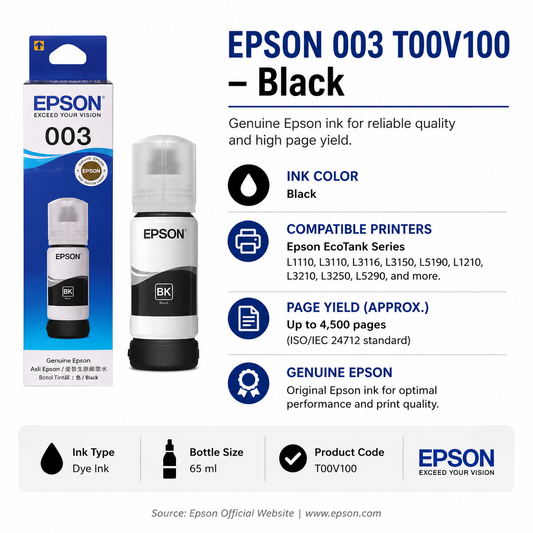 EPSON 003 T00V100 - Black (T00V100)