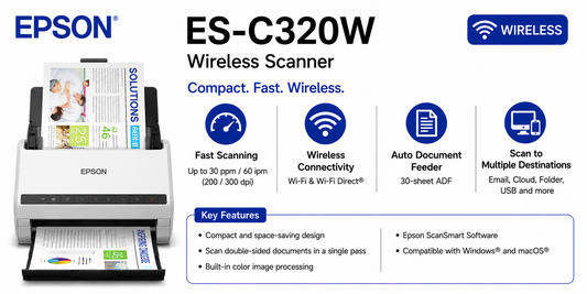 EPSON ES-C320W WIRELESS SCANNER (ES-C320W)