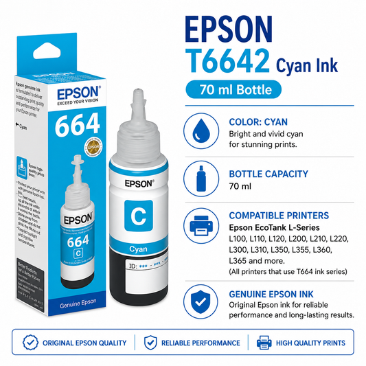 EPSON Ink T6642 Cyan 70ml (T6642)