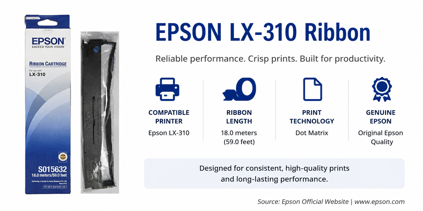 EPSON LX-310 Ribbon (S015637)