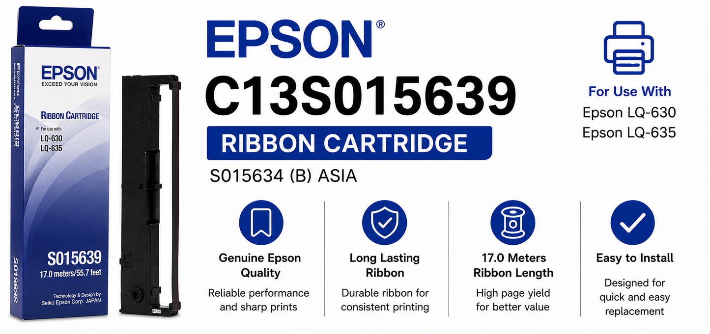 Epson C13S015639 RIBBON CTRD S015634(B)ASIA (C13S015639)