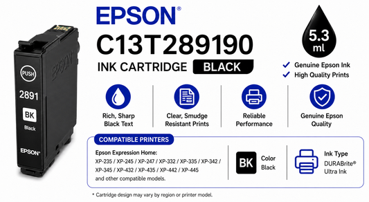 Epson C13T289190 INK CARTRIDGE BLACK (C13T289190)