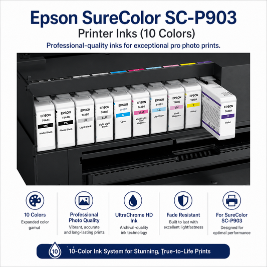 Epson SureColor SC-P903 Printer Inks (10 colors) (INK-SC-P903)