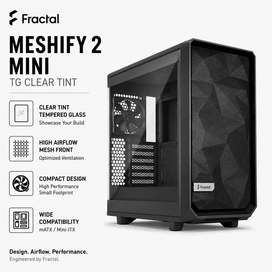 FRACTAL Meshify 2 Mini TG Clear Tint (FD-C-MES2M-02)