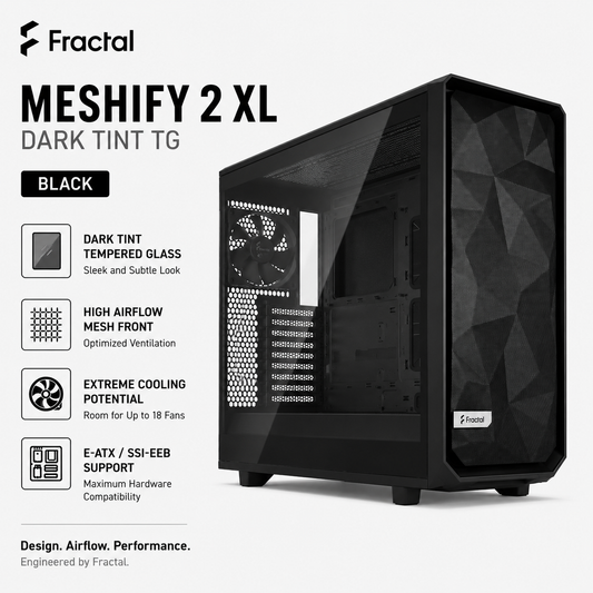FRACTAL Meshify 2 XL Dark Tint TG - black (FD-C-MES2X-01)