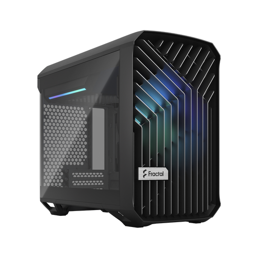 FRACTAL Torrent Nano RGB TG Light Tint - black