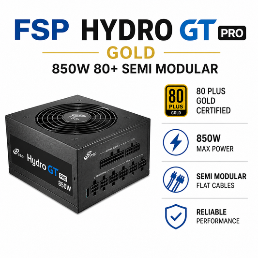 FSP HYDRO GT PRO GOLD 850W 80+ SEMI MODULAR (HGT-850)