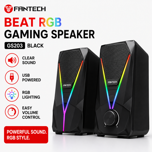 Fantech Beat RGB Gaming Speaker GS203 black (GS203-BK)