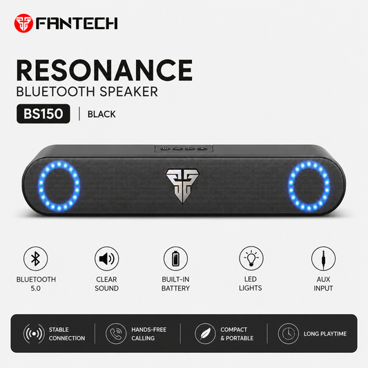 Fantech Resonance Bluetooth Speaker BS150 Black (BS150-BK)
