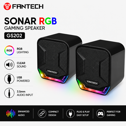 Fantech Sonar RGB Gaming Speaker GS202 black (GS202-BK)