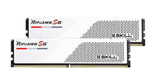 G.SKILL RIPJAWS S5 64GB(2x32GB) 5600MHz DDR5 46-45-45-89 1.1V - White