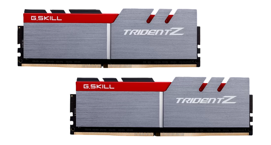 G.SKILL TRIDENT Z 16GB(2x8GB) 3200MHz DDR4 16-18-18-38 1.35V - Gray/Red