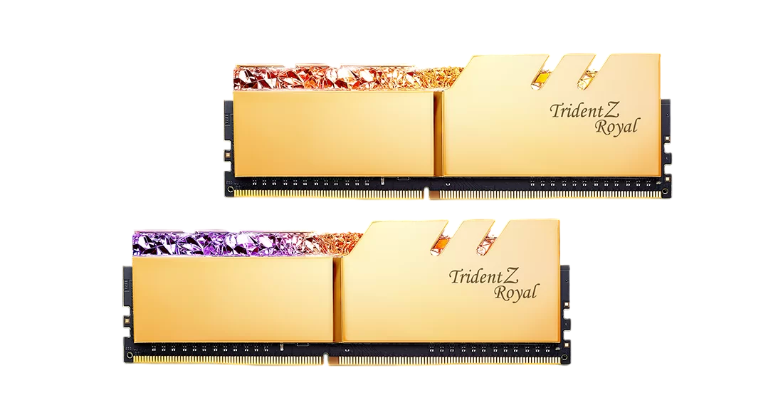 G.SKILL TRIDENT Z ROYAL RGB 16GB(2x8GB) 3600MHz DDR4 18-22-22-42 1.35V Silver | Gold