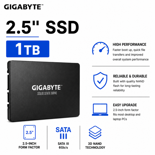 GIGABYTE 2.5" SSD 1TB (GP-GSTFS31100TNTD)