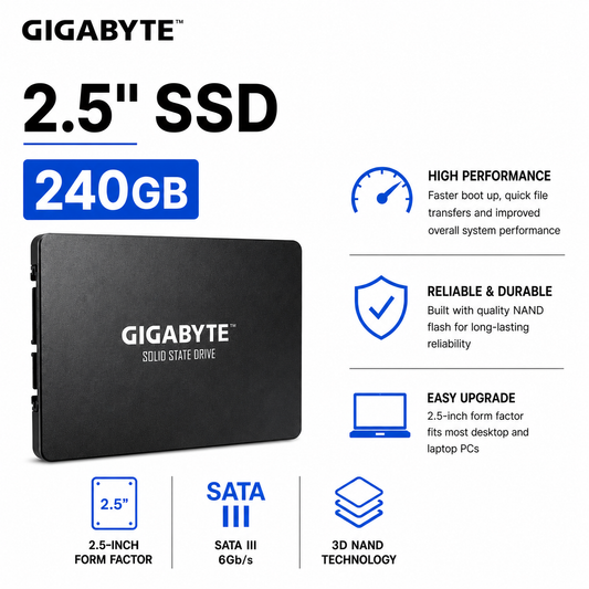 GIGABYTE 2.5" SSD 240GB (GP-GSTFS31240GNTD)