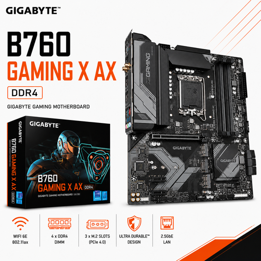 GIGABYTE B760 GAMING X AX DDR4 (B760-GAMING-X-AX-DDR4)