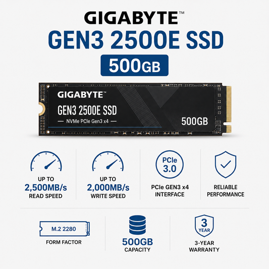 GIGABYTE GEN3 2500E SSD 500GB (GP-G325E500G)
