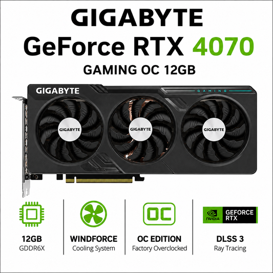 GIGABYTE GeForce RTX 4070 GAMING OC 12GB (GV-N4070GAMING-OC-12GD)