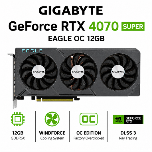 GIGABYTE GeForce RTX 4070 SUPER EAGLE OC 12GB (GV-N407SEAGLE-OC-12GD)