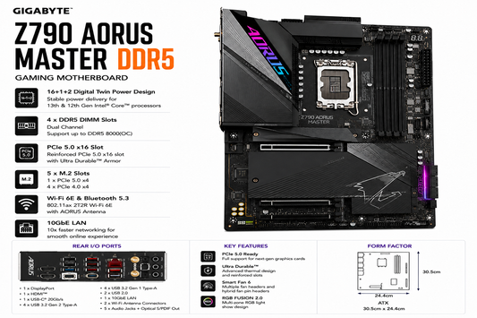 GIGABYTE Z790 AORUS MASTER DDR5 (Z790-AORUS-MASTER)