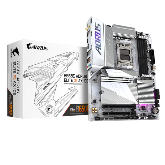 GIGABYTE B650E AORUS ELITE X AX ICE MOTHERBOARD