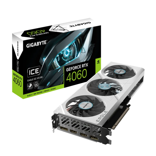 GIGABYTE GEFORCE RTX 4060 EAGLE OC ICE 8G VGA CARD