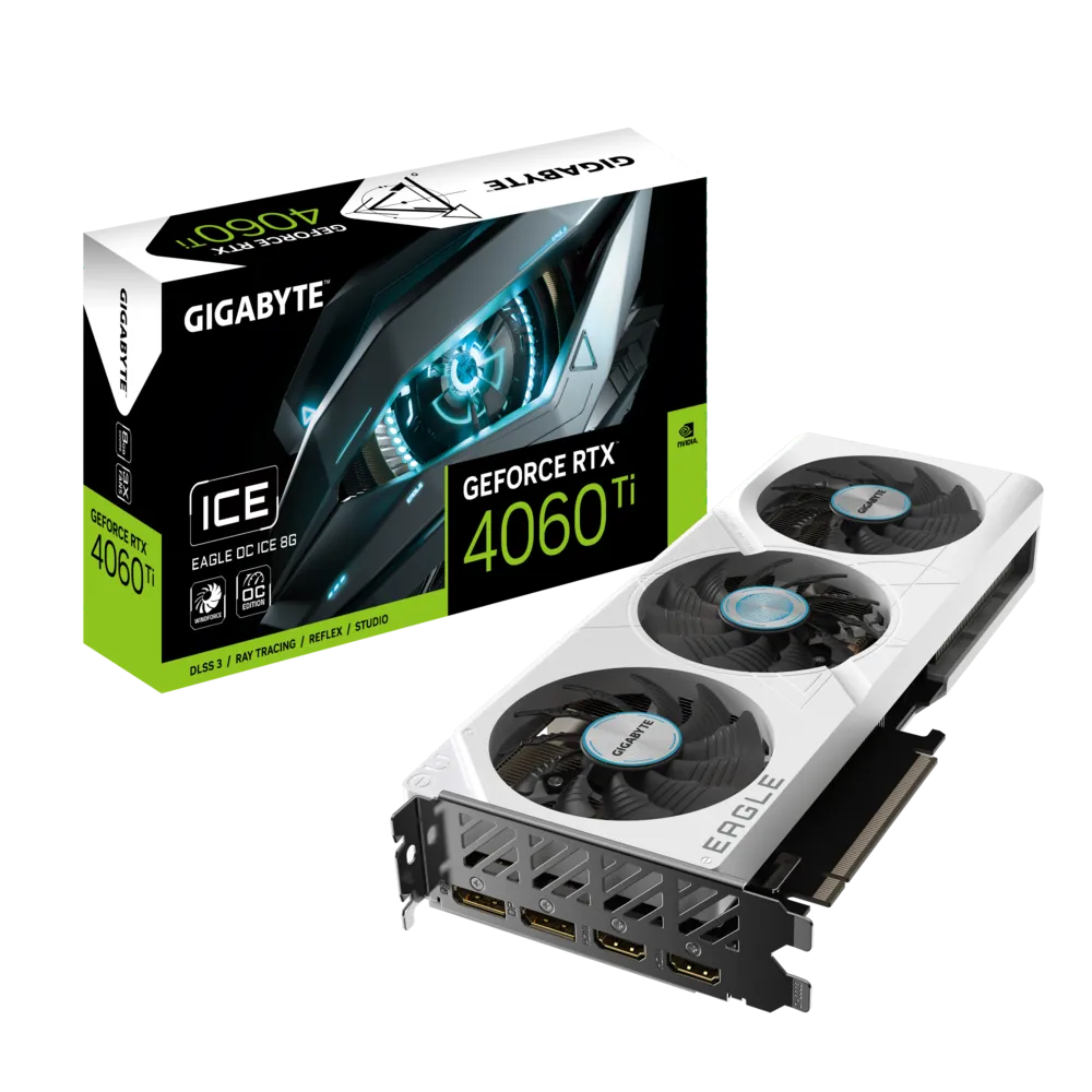 GIGABYTE GEFORCE RTX 4060 Ti EAGLE OC ICE 8G VGA CARD
