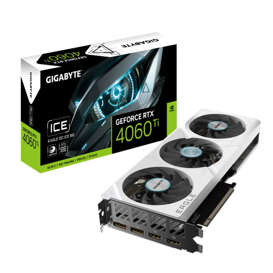 GIGABYTE GEFORCE RTX 4060 Ti EAGLE OC ICE 8G VGA CARD