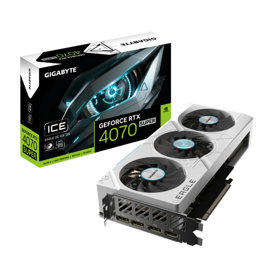 GIGABYTE GeForce RTX 4070 SUPER EAGLE OC ICE 12GB