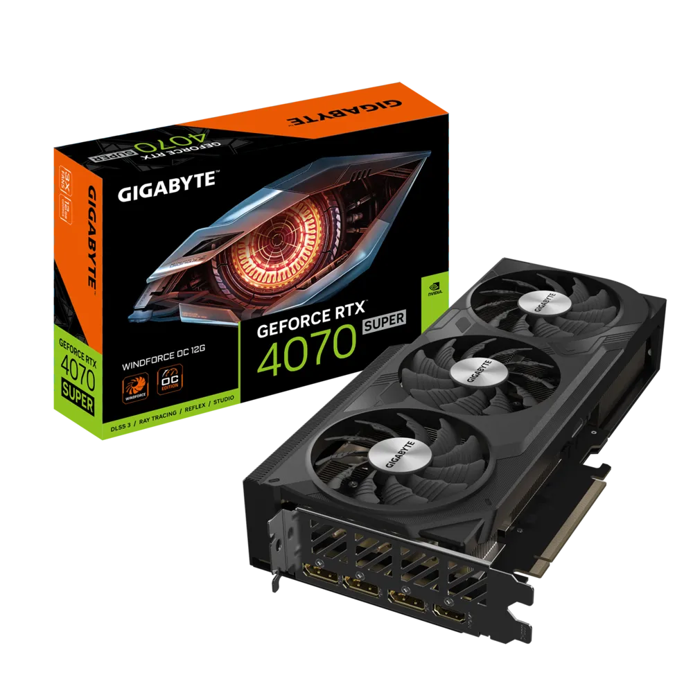 GIGABYTE GeForce RTX 4070 SUPER WINDFORCE OC 12GB