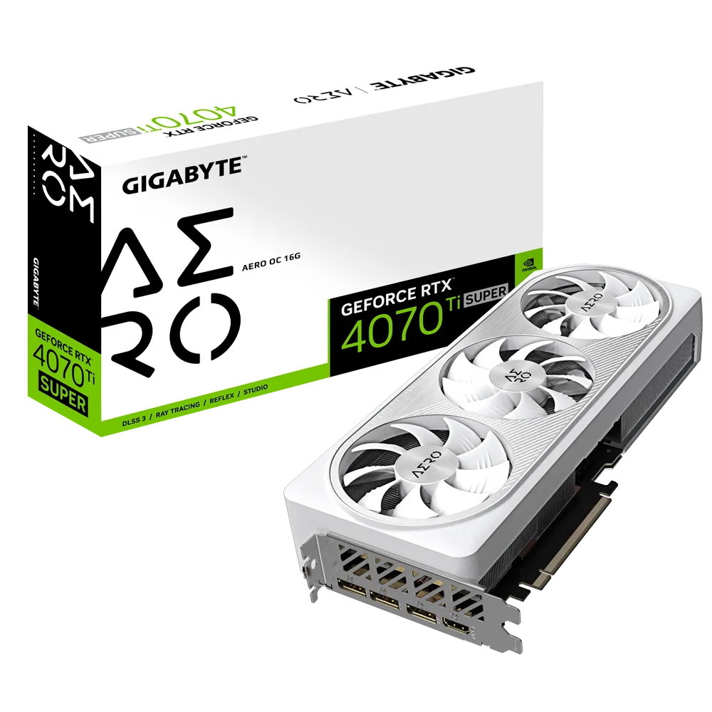GIGABYTE GeForce RTX 4070 Ti SUPER AERO OC 16G