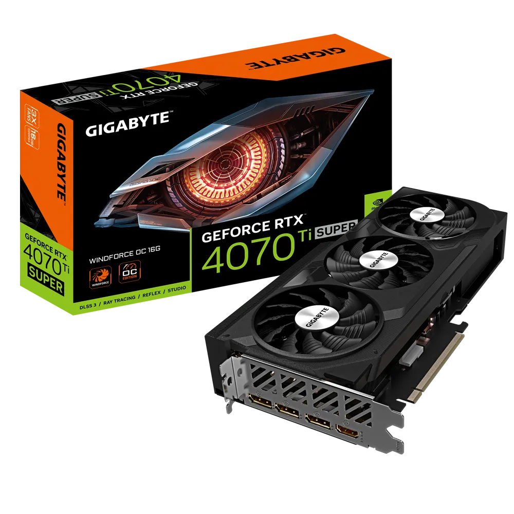 GIGABYTE GeForce RTX 4070 Ti SUPER WINDFORCE OC 16G