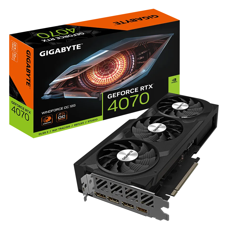 GIGABYTE GeForce RTX 4070 WINDFORCE OC 12GB