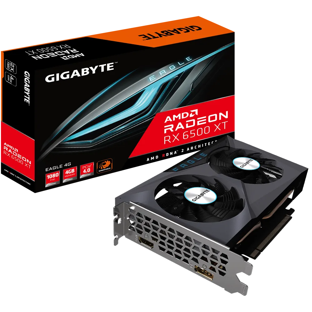 GIGABYTE RADEON RX 6500 XT EAGLE 4GB GDDR6 VGA CARD