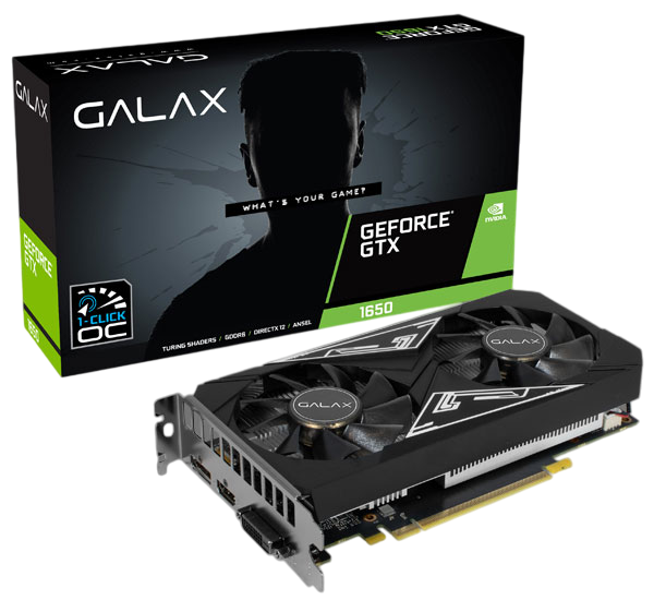 Galax GTX 1650 EX PLUS 1-Click OC 4GB GDDR6 128Bit Graphics Card