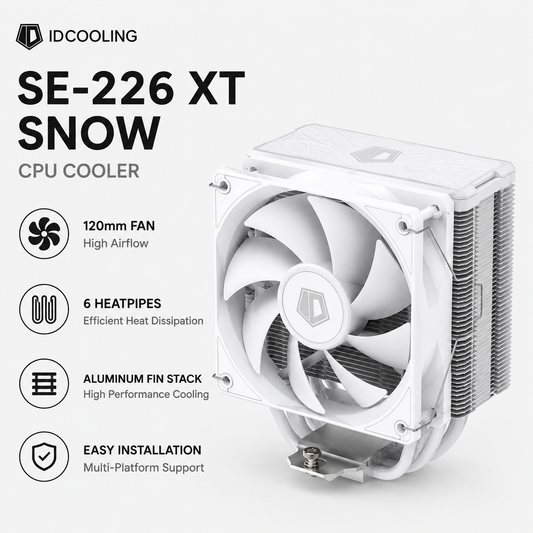 IDCOOLING SE-226 XT SNOW CPU Cooler (SE-226-XT-SNOW)