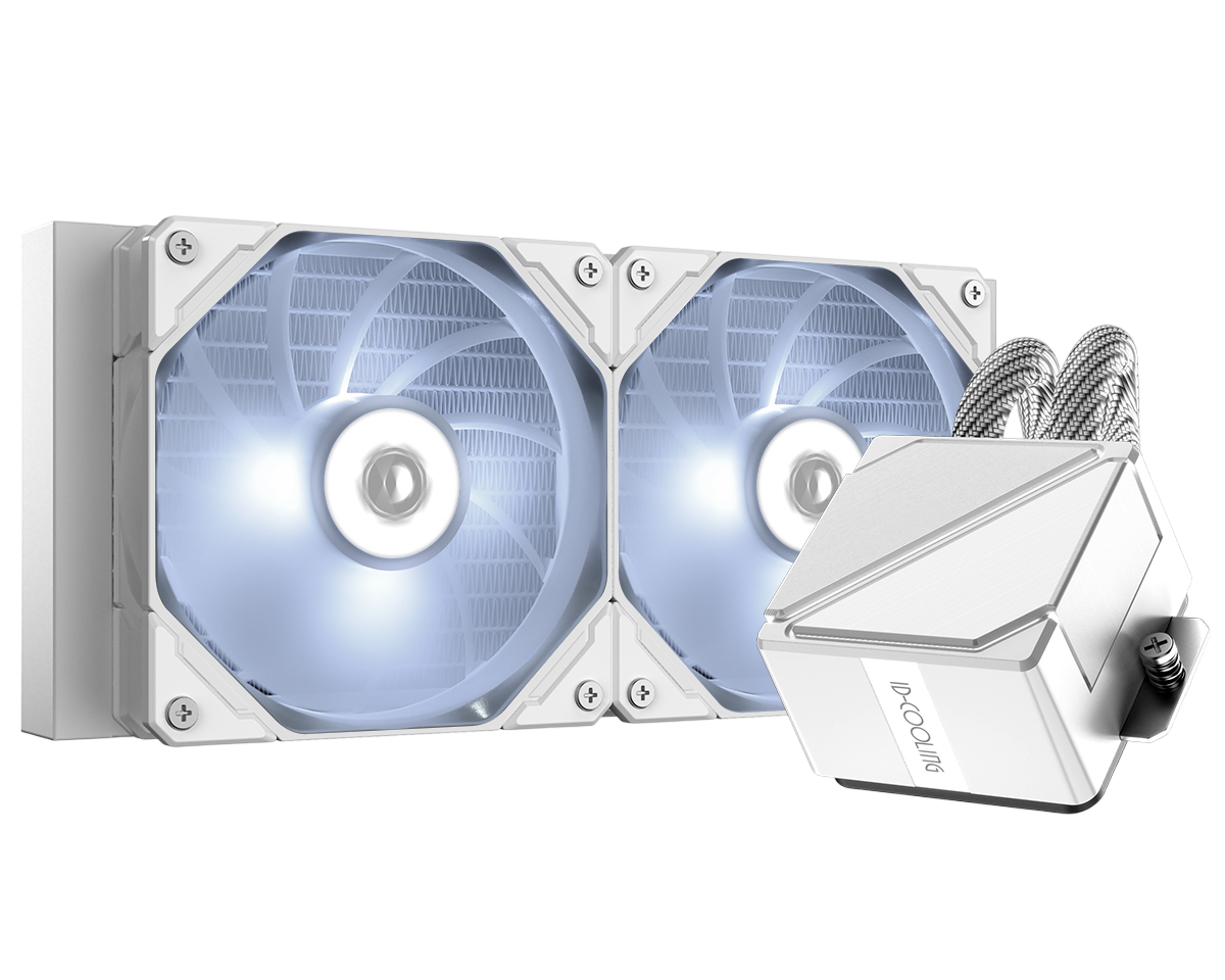 IDCOOLING Dashflow 240 Basic White ARGB Liquid Cooler - White