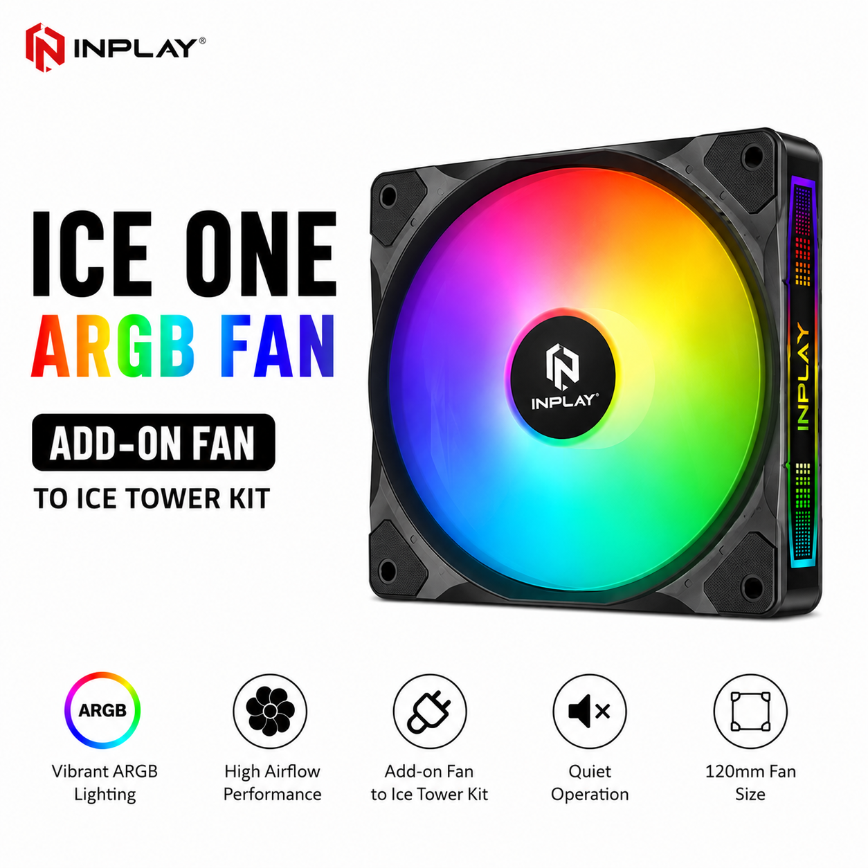 INPLAY ICE ONE ARGB FAN (add-on to Ice tower Kit) (ICE-ONE-ARGB)