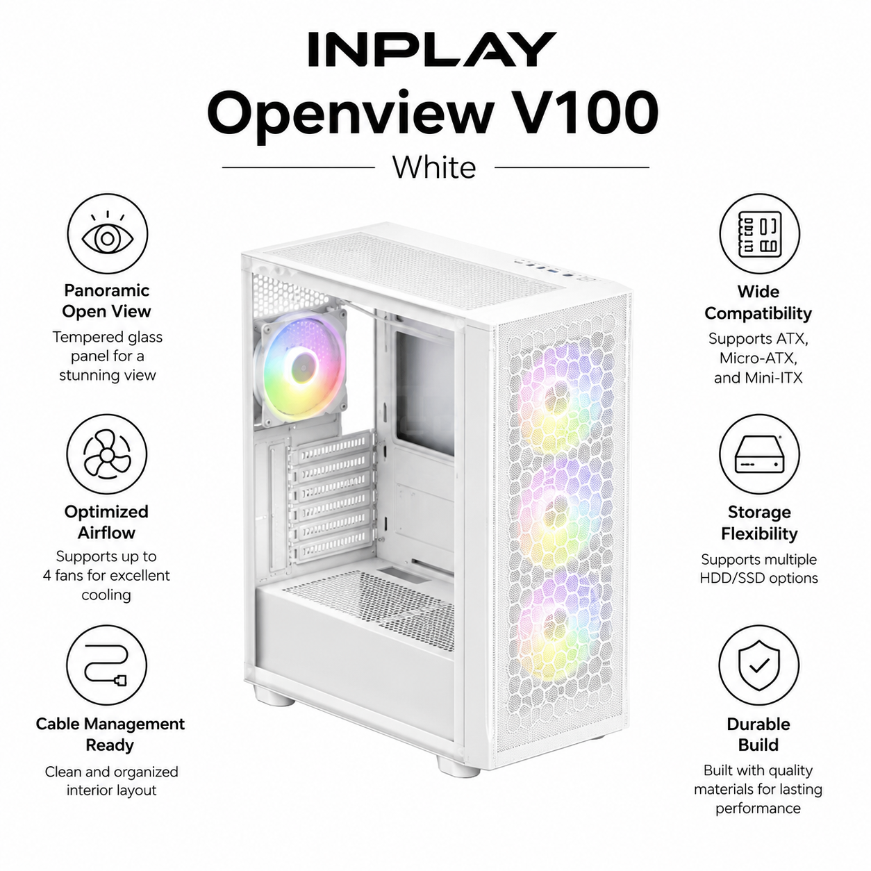 INPLAY Openview V100 - White (OPENVIEW-V100-WHITE)
