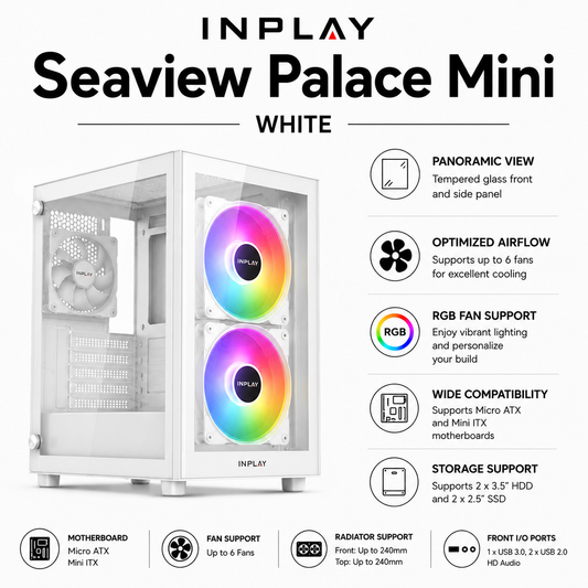 INPLAY Seaview Palace Mini - White (SEAVIEW-PALACE-MINI-WHITE)