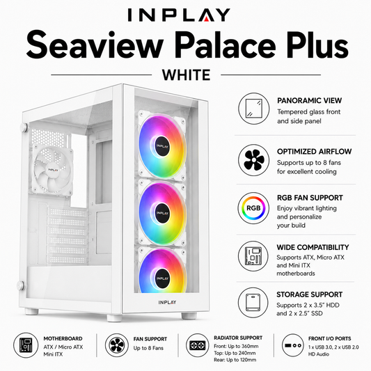 INPLAY Seaview Palace Plus - White (SEAVIEW-PALACE-PLUS-WHITE)