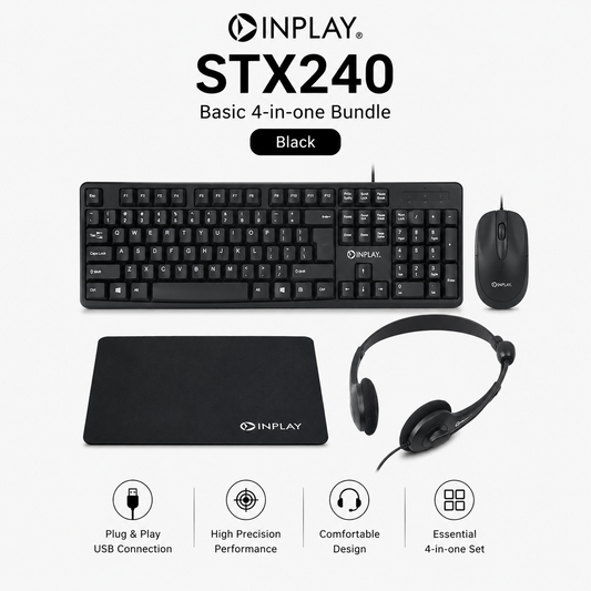 Inplay STX240 Basic 4-in-one Bundle Black (STX240-BLACK)