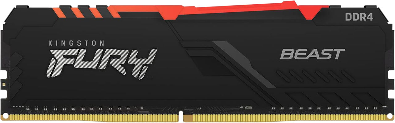 KINGSTON 16GB 3200MT/s DDR4 CL16 DIMM 1Gx16 FURY Beast RGB