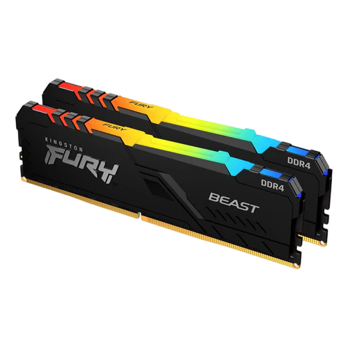 KINGSTON 16GB 3600MT/s DDR4 CL17 DIMM (Kit of 2) FURY Beast RGB