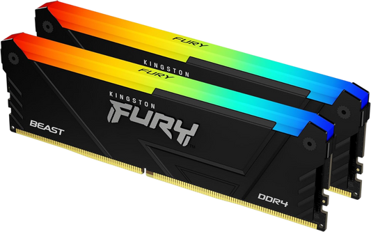 KINGSTON 16GB DUAL 3200MT/s DDR4 CL16 DIMM FURY Beast RGB